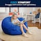 Flash Furniture Bean Bag Chair, Blue Back, 42 in W 42" L 19" H DG-BEAN-LARGE-SOLID-ROYBL-GG - alternate 8